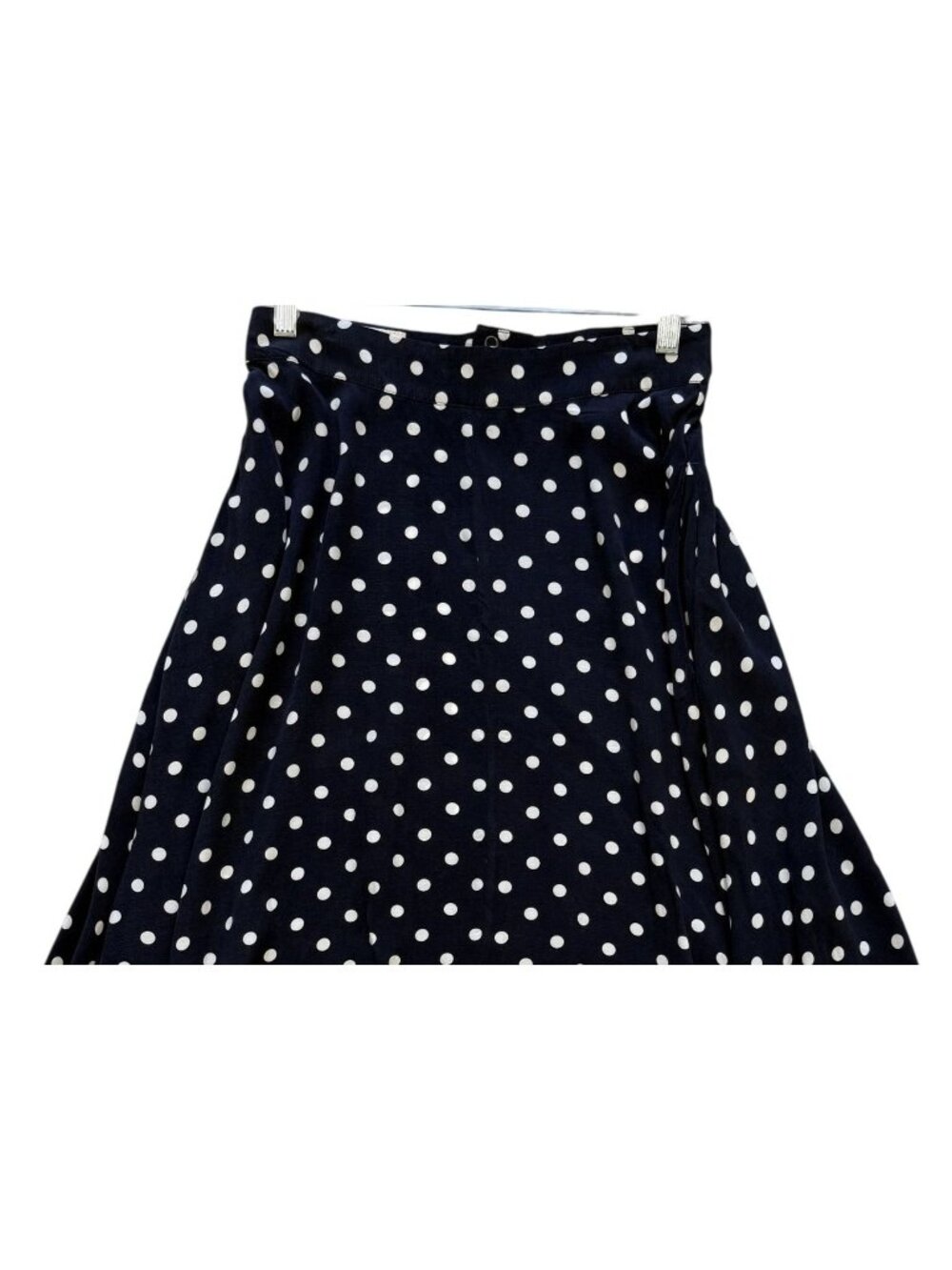 Weiz Copenhagen Womens Polka Dot A-Line Skirt Navy White S Flirty Coquette - Picture 2 of 5
